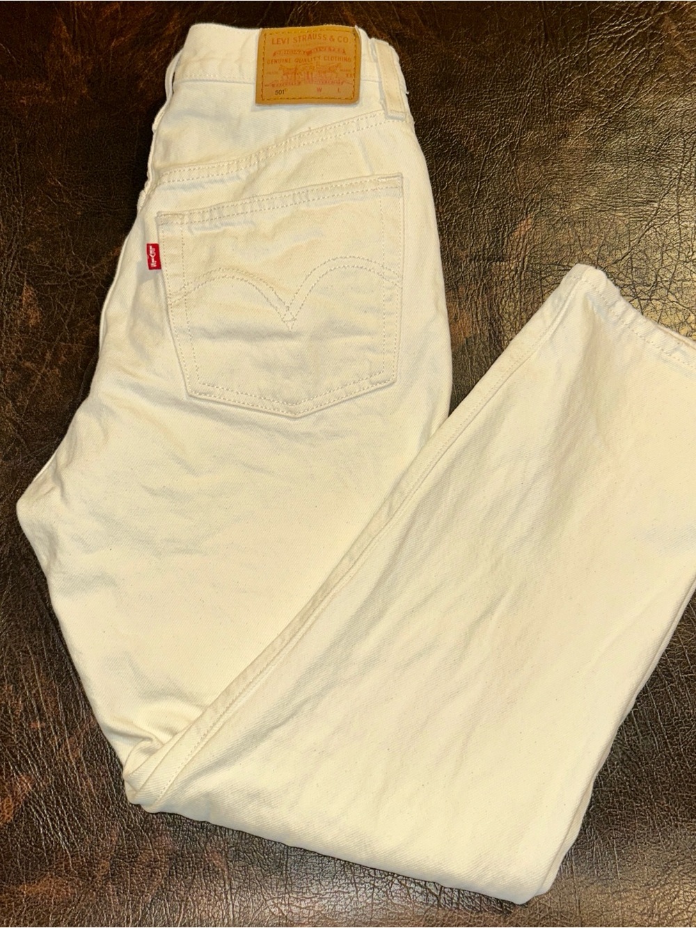 Levi's White High-Rise 501 Women’s Jeans. Vintage! Boots Sold Separately - Picture 15 of 15
